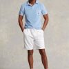 Pantaloni scurți albi Ralph Lauren Terry cu șnur pentru bărbați Pantaloni scurți albi Ralph Lauren Terry cu șnur pentru bărbați