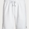 Pantaloni scurți albi Ralph Lauren Terry cu șnur pentru bărbați Pantaloni scurți albi Ralph Lauren Terry cu șnur pentru bărbați
