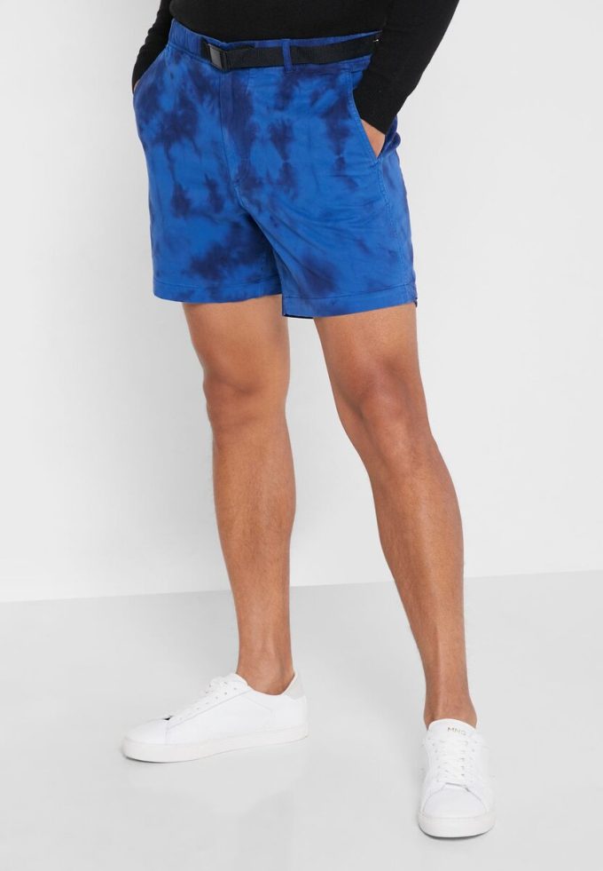 Pantaloni scurți cargo Ralph Lauren pentru bărbați albaștri Tie Dye