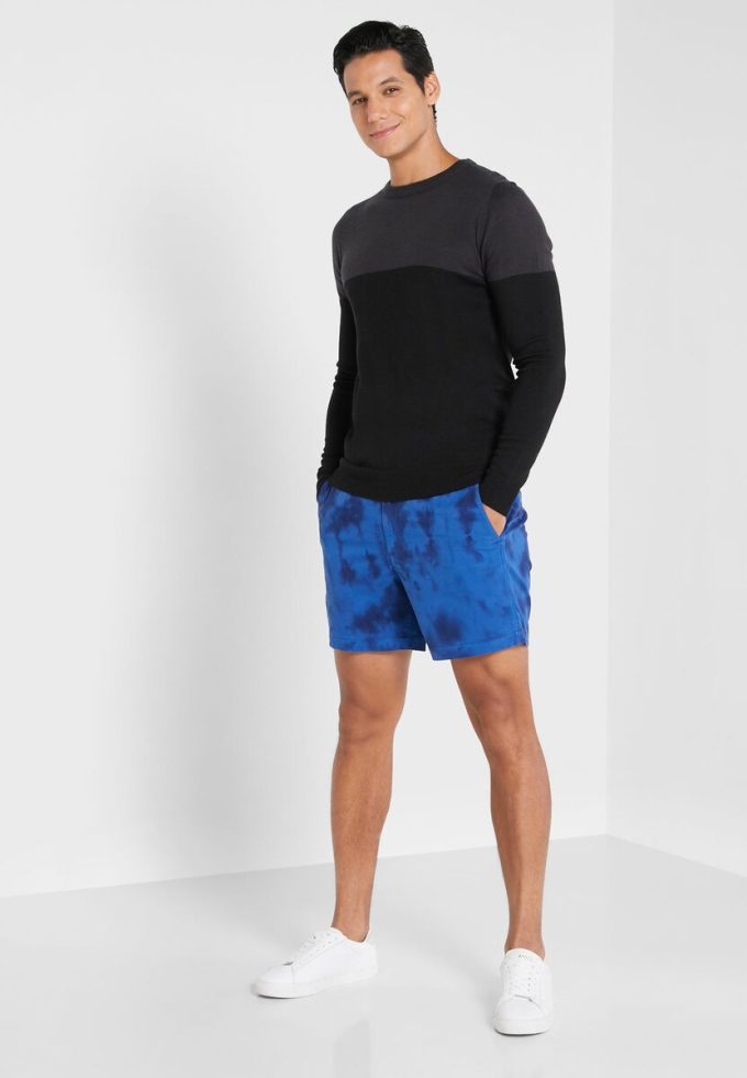 Pantaloni scurți cargo Ralph Lauren pentru bărbați albaștri Tie Dye