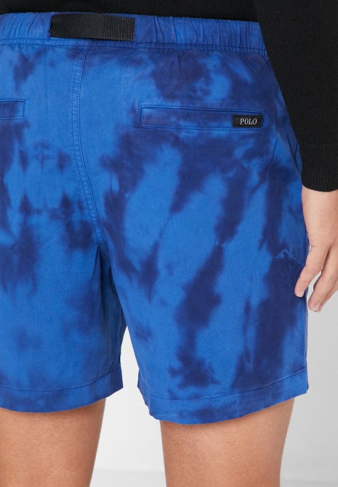 Pantaloni scurți cargo Ralph Lauren pentru bărbați albaștri Tie Dye