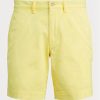Pantaloni scurți chino pentru bărbați, galbeni, stretch drepte, Ralph Lauren Pantaloni scurți chino pentru bărbați, galbeni, stretch drepte, Ralph Lauren
