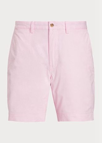 Pantaloni scurți chino pentru bărbați, rozi, stretch, cu ajustare dreaptă, Ralph Lauren Pantaloni scurți chino pentru bărbați, rozi, stretch, cu ajustare dreaptă, Ralph Lauren