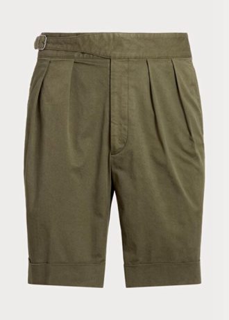 Pantaloni scurți chino stretch croiți Ralph Lauren pentru bărbați Olive Pantaloni scurți chino stretch croiți Ralph Lauren pentru bărbați Olive