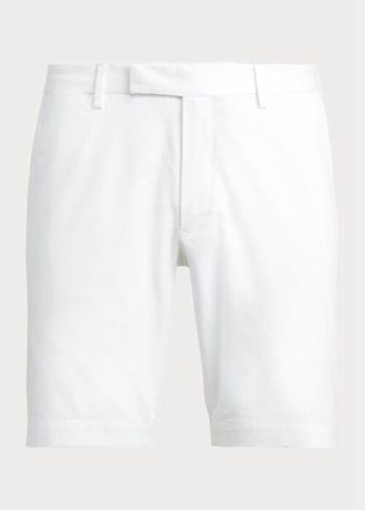 Pantaloni scurți chino stretch slim fit Ralph Lauren albi pentru bărbați Pantaloni scurți chino stretch slim fit Ralph Lauren albi pentru bărbați