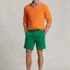 Pantaloni scurți chino, verzi, pentru bărbați, Ralph Lauren, Stretch Straight Fit Pantaloni scurți chino, verzi, pentru bărbați, Ralph Lauren, Stretch Straight Fit
