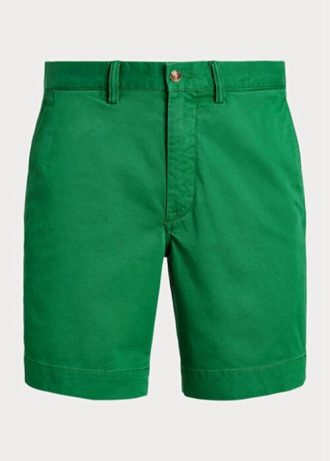 Pantaloni scurți chino, verzi, pentru bărbați, Ralph Lauren, Stretch Straight Fit Pantaloni scurți chino, verzi, pentru bărbați, Ralph Lauren, Stretch Straight Fit