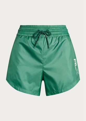 Pantaloni scurți cu șnur Ralph Lauren Ripstop verzi pentru femei