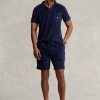 Pantaloni scurți cu șnur Ralph Lauren Terry pentru bărbați bleumarin Pantaloni scurți cu șnur Ralph Lauren Terry pentru bărbați bleumarin