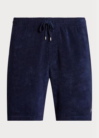 Pantaloni scurți cu șnur Ralph Lauren Terry pentru bărbați bleumarin