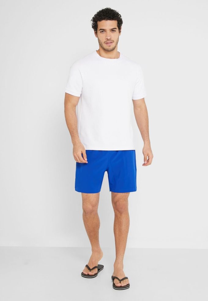 Pantaloni scurți de baie cu șnur Ralph Lauren albaștri pentru bărbați Pantaloni scurți de baie cu șnur Ralph Lauren albaștri pentru bărbați