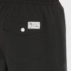 Pantaloni scurți de baie Ralph Lauren negri cu șnur pentru bărbați