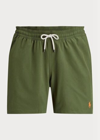 Pantaloni scurți de baie Ralph Lauren Traveller pentru bărbați Olive Pantaloni scurți de baie Ralph Lauren Traveller pentru bărbați Olive