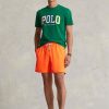 Pantaloni scurți de baie Ralph Lauren Traveller portocalii pentru bărbați