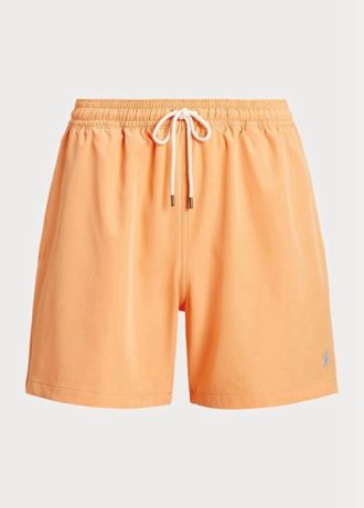 Pantaloni scurți de baie Ralph Lauren Traveller portocalii pentru bărbați