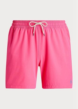 Pantaloni scurți de baie Ralph Lauren Traveller roz pentru bărbați Pantaloni scurți de baie Ralph Lauren Traveller roz pentru bărbați
