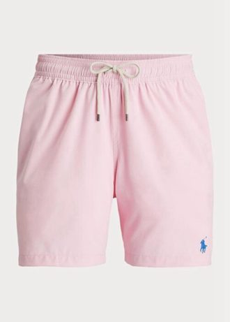 Pantaloni scurți de baie Ralph Lauren Traveller roz pentru bărbați Pantaloni scurți de baie Ralph Lauren Traveller roz pentru bărbați