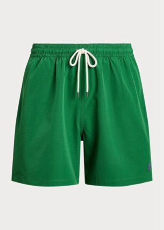 Pantaloni scurți de baie Ralph Lauren Traveller verzi pentru bărbați Pantaloni scurți de baie Ralph Lauren Traveller verzi pentru bărbați