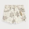 Pantaloni scurți de damă bej Ralph Lauren Boy Fit Seeded din denim natural Pantaloni scurți de damă bej Ralph Lauren Boy Fit Seeded din denim natural