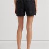 Pantaloni scurți de in negru Ralph Lauren pentru femei