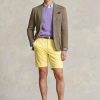 Pantaloni scurți din twill elastic pentru bărbați, de culoare galbenă, Ralph Lauren Pantaloni scurți din twill elastic pentru bărbați, de culoare galbenă, Ralph Lauren