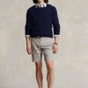 Pantaloni scurți gri pentru bărbați Ralph Lauren Stretch chino slim fit