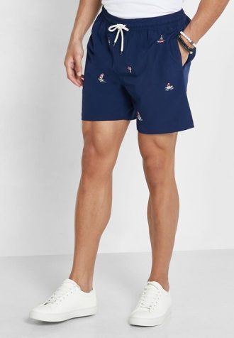 Pantaloni scurți multicolori cu imprimeu Ralph Lauren pentru bărbați Pantaloni scurți multicolori cu imprimeu Ralph Lauren pentru bărbați
