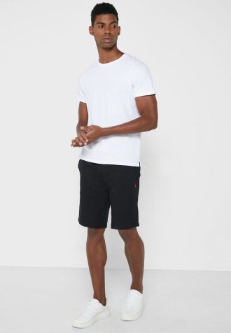 Pantaloni scurți negri Ralph Lauren Essential pentru bărbați