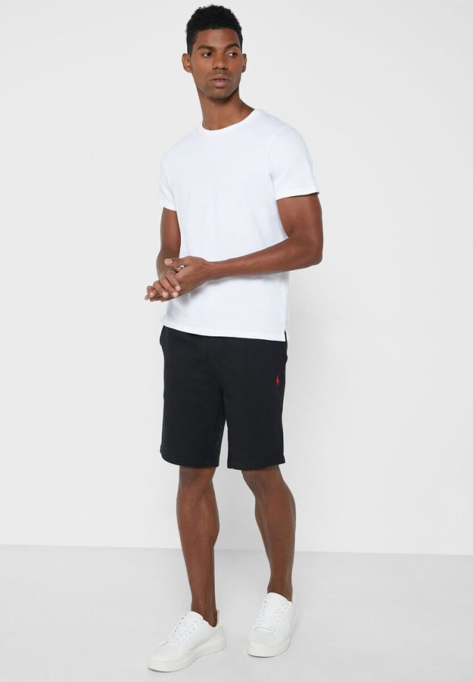 Pantaloni scurți negri Ralph Lauren Essential pentru bărbați Pantaloni scurți negri Ralph Lauren Essential pentru bărbați