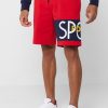 Pantaloni scurți roșii cu logo Ralph Lauren pentru bărbați Pantaloni scurți roșii cu logo Ralph Lauren pentru bărbați