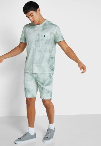 Pantaloni scurți verzi cu imprimeu Ralph Lauren pentru bărbați