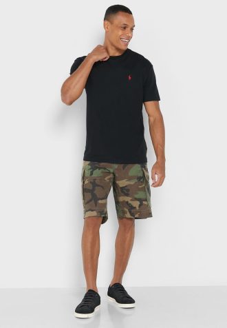Pantaloni scurți verzi cu imprimeu Ralph Lauren pentru bărbați Pantaloni scurți verzi cu imprimeu Ralph Lauren pentru bărbați