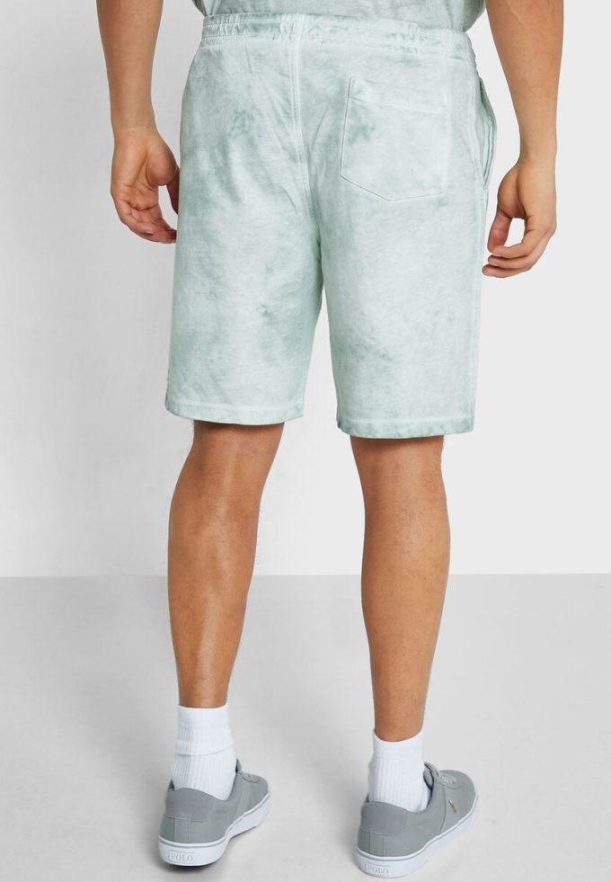 Pantaloni scurți verzi cu imprimeu Ralph Lauren pentru bărbați Pantaloni scurți verzi cu imprimeu Ralph Lauren pentru bărbați