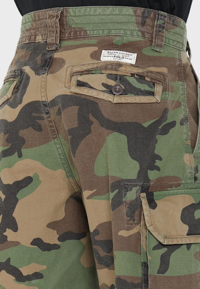 Pantaloni scurți verzi cu imprimeu Ralph Lauren pentru bărbați Pantaloni scurți verzi cu imprimeu Ralph Lauren pentru bărbați