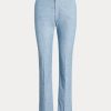Pantaloni tăiați cu Kick-Flare Ralph Lauren pentru femei, albaștri Pantaloni tăiați cu Kick-Flare Ralph Lauren pentru femei, albaștri