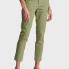 Pantaloni tăiați drepti Ralph Lauren de damă verzi