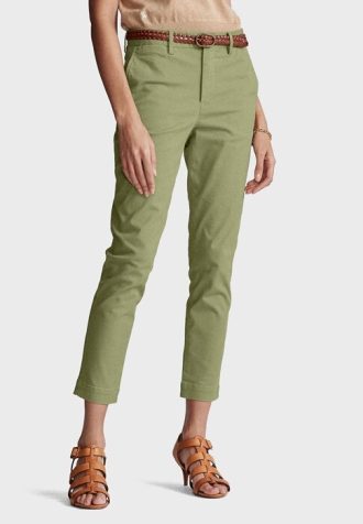 Pantaloni tăiați drepti Ralph Lauren de damă verzi Pantaloni tăiați drepti Ralph Lauren de damă verzi