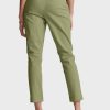 Pantaloni tăiați drepti Ralph Lauren de damă verzi