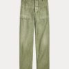 Pantaloni utilitari din bumbac satinat Ralph Lauren pentru femei Olive Pantaloni utilitari din bumbac satinat Ralph Lauren pentru femei Olive