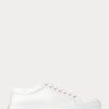 Pantofi albi din piele de vițel Ralph Lauren Severn pentru bărbați Pantofi albi din piele de vițel Ralph Lauren Severn pentru bărbați
