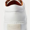Pantofi albi din piele de vițel Ralph Lauren Severn pentru bărbați Pantofi albi din piele de vițel Ralph Lauren Severn pentru bărbați