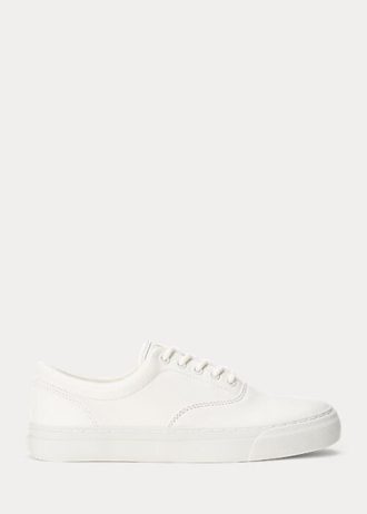 Pantofi albi din piele Ralph Lauren Bryn de damă