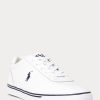 Pantofi albi din piele Ralph Lauren Hanford pentru bărbați Pantofi albi din piele Ralph Lauren Hanford pentru bărbați