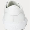 Pantofi albi din piele Ralph Lauren Jermain pentru bărbați Pantofi albi din piele Ralph Lauren Jermain pentru bărbați