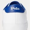 Pantofi albi din piele Ralph Lauren Longwood pentru bărbați Pantofi albi din piele Ralph Lauren Longwood pentru bărbați