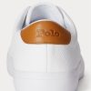 Pantofi albi din piele Ralph Lauren Longwood pentru bărbați