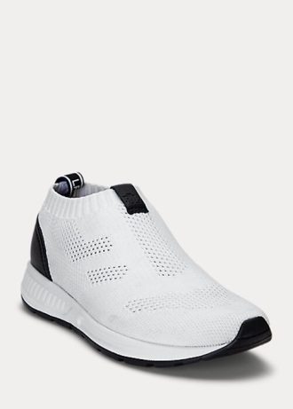 Pantofi albi Ralph Lauren Kacie pentru damă