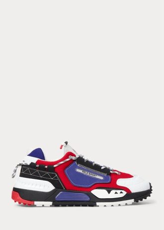 Pantofi albi Ralph Lauren PS200 pentru bărbați