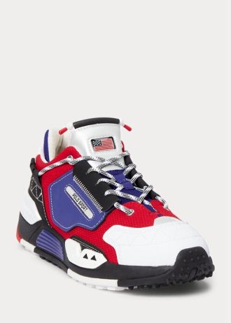 Pantofi albi Ralph Lauren PS200 pentru bărbați