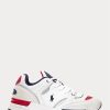 Pantofi albi Ralph Lauren Trackster 200 pentru bărbați Pantofi albi Ralph Lauren Trackster 200 pentru bărbați